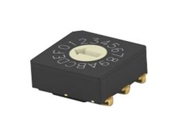 MRSSV1DC16SMJTR - Rotary Coded Switch, Vertical, MRSS Series, Surface Mount, 16 Position, 20 V - ALCOSWITCH - TE CONNECTIVITY