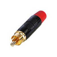 RF2C-B-2 - RCA (Phono) Audio / Video Connector, 2 Contacts, Plug, Gold Plated Contacts, Brass, Zinc Body - REAN