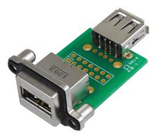 MUSBA511N5 - USB Sealed Connector, USB Type A, USB 2.0, Receptacle, 4 Position, Panel PCB Mount, IP67 - AMPHENOL COMMUNICATIONS SOLUTIONS