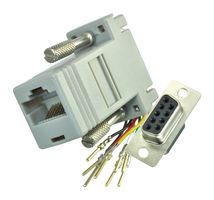 40-9538F - Connector Adapter, D Sub, 9 Ways, Receptacle, RJ45, 8 Ways, Receptacle - AIM CAMBRIDGE - CINCH CONNECTIVITY