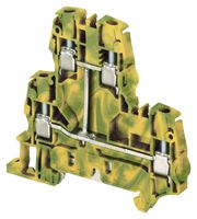 1SNK506250R0000 - DIN Rail Mount Terminal Block, 4 Ways, 24 AWG, 10 AWG, 6 mm², Screw - ENTRELEC - TE CONNECTIVITY