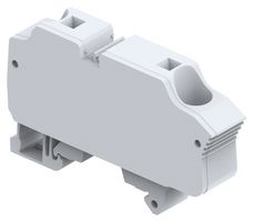 1SNK712063R0000 - DIN Rail Mount Terminal Block, 2 Ways, 20 AWG, 4 AWG, 16 mm², Clamp, 76 A - ENTRELEC - TE CONNECTIVITY