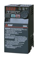 FR-E820S-0008-4-60 - Inverter, Induction/Permanent Magnet Motor, 1-Phase, 800 mA, 200-240 VAC, 100W, IP20, FR-E800 Series - MITSUBISHI