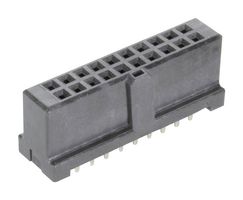 09195206824741 - PCB Receptacle, Board-to-Board, 2.54 mm, 2 Rows, 20 Contacts, Through Hole Mount, SEK Series - HARTING