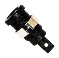 BU-31610-0 - Banana Test Connector, 4mm, Jack, Panel Mount, 35 A, 1 kV, Nickel Plated Contacts, Black - MULLER