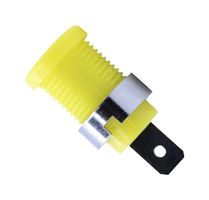 BU-31610-4 - Banana Test Connector, Jack, Panel Mount, 35 A, 1 kV, Nickel Plated Contacts, Yellow - MULLER