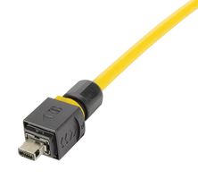 09511210001 - Modular Connector, IX Type A Plug, 1 x 1 (Port), 8P8C, Cat6a, IP65, IP67, Cable Mount - HARTING