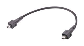 33483434806010 - Ethernet Cable, Cat6a, IX Type A Plug to IX Type A Plug, Black, 1 m, 3.3 ft - HARTING