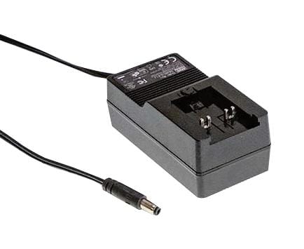 MEAN WELL External Plug In Adaptor - Single Output GE40I09-P1J ADAPTER, AC-DC, 9V, 3.3A MEAN WELL 3261379 GE40I09-P1J