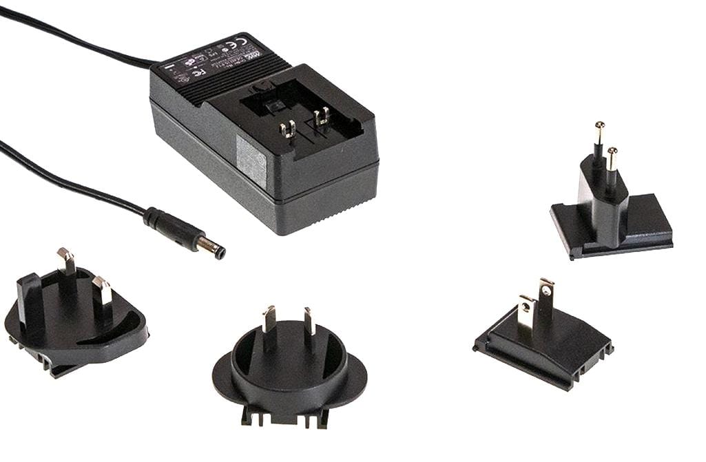MEAN WELL External Plug In Adaptor - Single Output GE40I36-P1J ADAPTER, AC-DC, 36V, 1.11A MEAN WELL 3261385 GE40I36-P1J