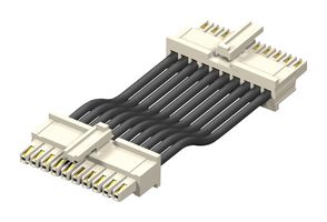 MMSS-02-22-L-10.00-D-K-LDS Cable Assembly, 2Pos, IDC Rcpt, 254mm Samtec