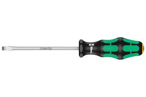 05007620001 Slotted Screwdriver, Tip 6mm, 125mm Wera