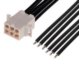 216293-1062 Cable ASSY, 6P WTB Plug-Free End, 11.8" Molex