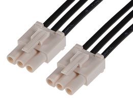 216290-1032 Cable ASSY, 3P WTB Rcpt-Rcpt, 11.8" Molex