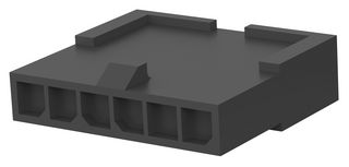 1445049-6 Plug Housing, 6Pos, Nylon 66/6, Black Amp - Te Connectivity