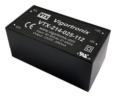VTX-214-025-115 Power Supply, AC-DC, 15V, 1.666A VIGORTRONIX