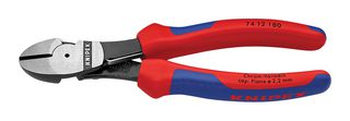 74 12 180 Wire Cutter, Diagonal, 3.8mm, 180mm Knipex