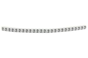 901-11020 Cable Marker, Pre Printed, Pvc, White HELLERMANNTYTON
