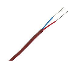 KK-T-24S-SLE-100 Thermocouple Wire, Type T, 24AWG, 30.48M Omega