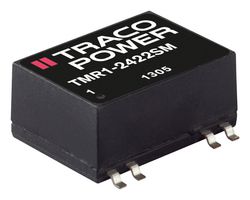 TMR 1-1223SM DC-DC Conv, ISO POL, 2 O/P, 0.033A, 15V TRACO Power