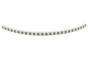 901-11087 Cable Marker, Pre Printed, Pvc, White HELLERMANNTYTON
