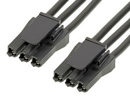 216010-1032 Cable, 3P Sup Sabre Rcpt-Rcpt, 11.8" Molex