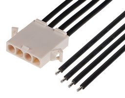 216293-1041 Cable ASSY, 4P WTB Plug-Free End, 5.9" Molex