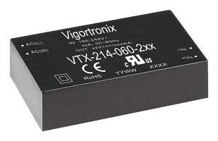 VTX-214-060-215 POWER SUPPLY, AC-DC, 15V, 4A VIGORTRONIX