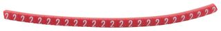 901-11002 CABLE MARKER, PRE PRINTED, PVC, RED HELLERMANNTYTON