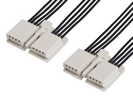 216330-1081 Cable, 8P EdgeLock Rcpt-Rcpt, 3.9" Molex