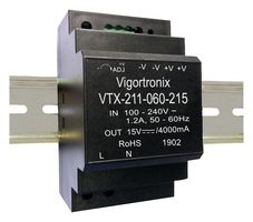 VTX-211-060-215 POWER SUPPLY, AC/DC, 1 OUTPUT, 60W VIGORTRONIX