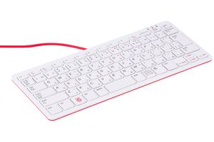 RPI-KEYB (JP)-Red/White Keyboard, Red/White - Japan, RPI Raspberry-Pi