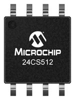 24CS512T-E/Sm EEPROM, 512Kbit, -40 TO 125DEG C Microchip