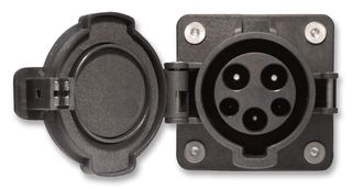 DSI-EV16S-NC Socket, EV, SAE J1772, 16A, Panel multicomp