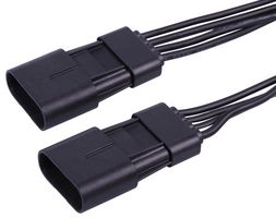 216622-1042 WTB Cable, 4P Squba Plug-Plug, 11.8" Molex