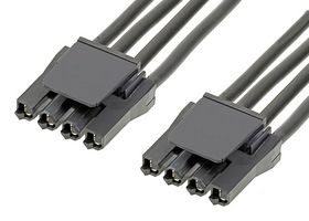 216010-1043 Cable, 4P Sup Sabre Rcpt-Rcpt, 23.6" Molex