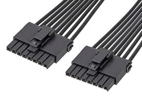 217465-1082 Cable, 8P Ultra-Fit Rcpt-Rcpt, 11.8" Molex