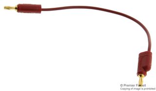 1081-4-2 Test Lead, Red, 101.6mm, 3kV, 5A Pomona