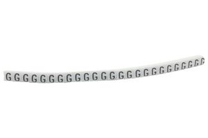 901-11080 Cable Marker, Pre Printed, Pvc, White HELLERMANNTYTON