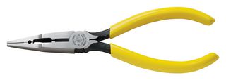 VDV026-049 PLIER, LONG NOSE, 172.6MM, YELLOW KLEIN TOOLS