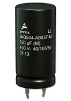 B43545A9187M000 CAP, 180UF, 400V, ALU ELEC, SNAP-IN EPCOS