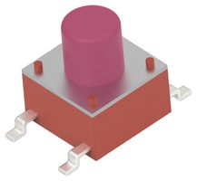 2-1977223-0 Tactile Switch, 0.05A, 24Vdc, 260GF, SMD Alcoswitch - Te Connectivity