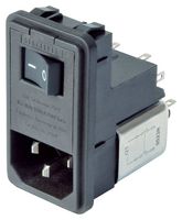 FN382-6-21 IEC Inlet, 7.2A, 250VAC, Solder Schaffner
