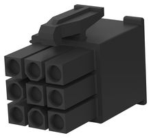 1-172169-9 Connector Housing, Plug, 9Pos, 4.2mm Amp - Te Connectivity