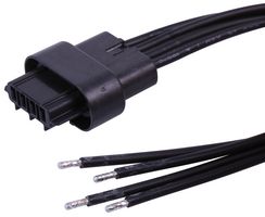 216621-1041 WTB Cable, 4P Squba Rcpt-Free End, 5.9" Molex