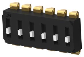 EDS06SNNNTU04Q Dip Switch, 6Pos, SPST, Slide, SMD Alcoswitch - Te Connectivity