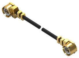 2015698-2 Cable ASSY, UMCC R/A Plug-Plug, 100mm Te Connectivity