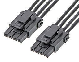 217465-1041 Cable, 4P Ultra-Fit Rcpt-Rcpt, 5.9" Molex
