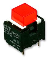 A3AT-91K1-00ER Switch, SPST, Mom, Red Omron