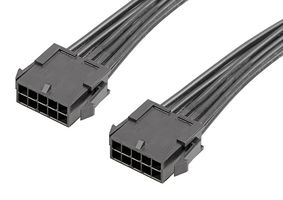 214757-1102 WTB Cord, 10P Micro-Fit Plug/Plug, 11.8" Molex